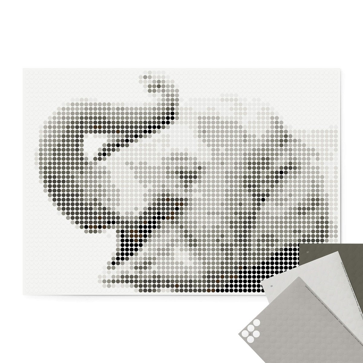 Dot on® | Pixelart set met dot stickers - Olifant 50x70 cm