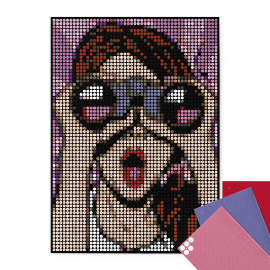 Dot on® | Pixelart set met dot stickers - Ooh 50x70 cm