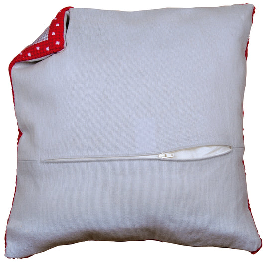 Vervaco | Kussenrug met rits - grijs | ca. 45 x 45 cm