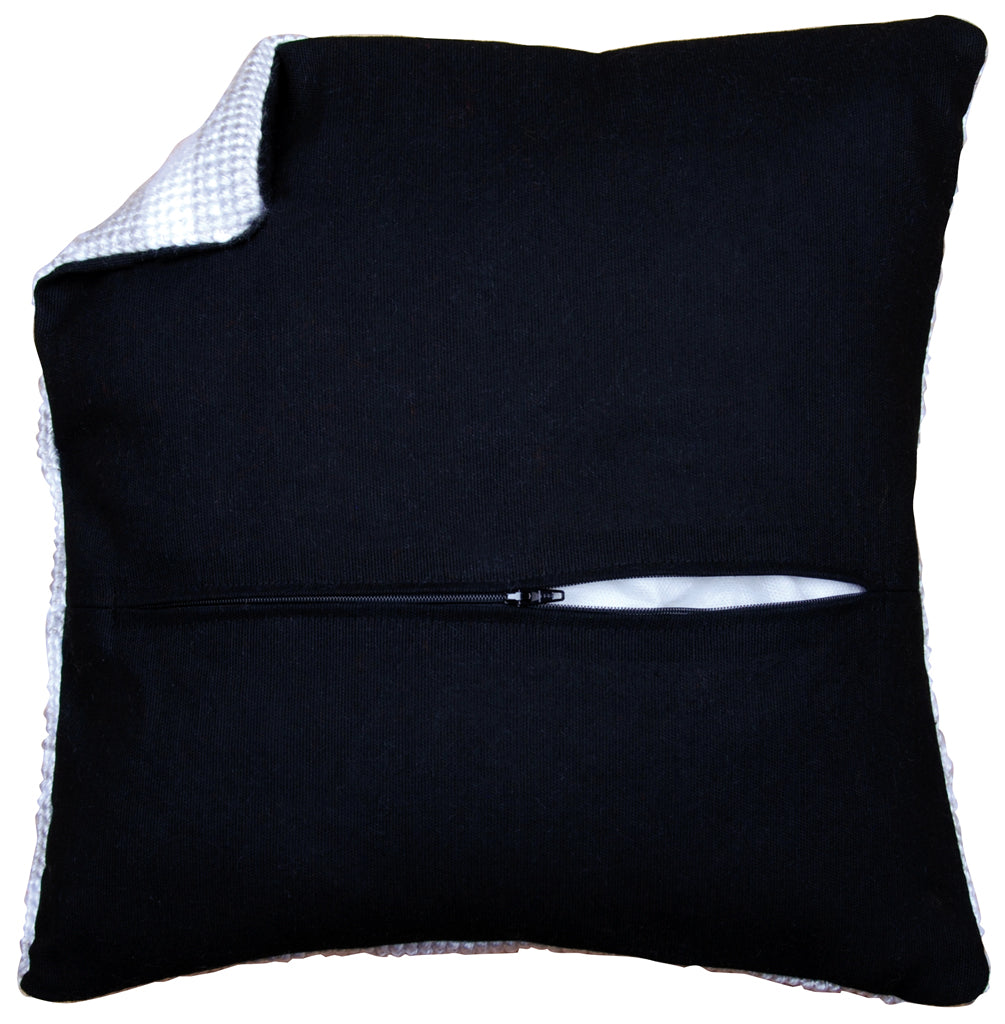 Vervaco | Dos de coussin avec fermeture éclair - noir | env. 45 x 45 cm