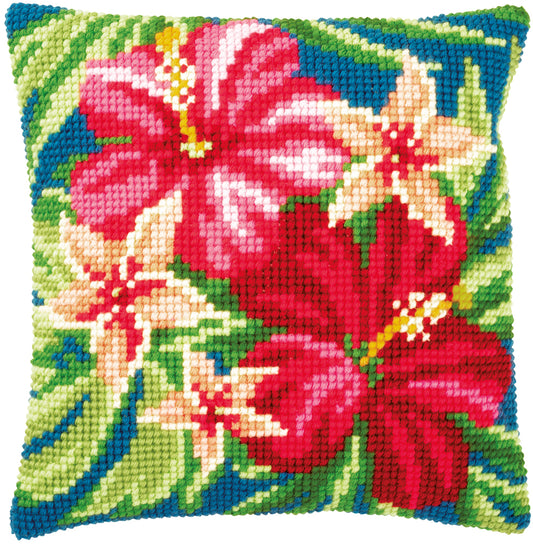 Vervaco | Kruissteekkussen kit Bloemen botanical