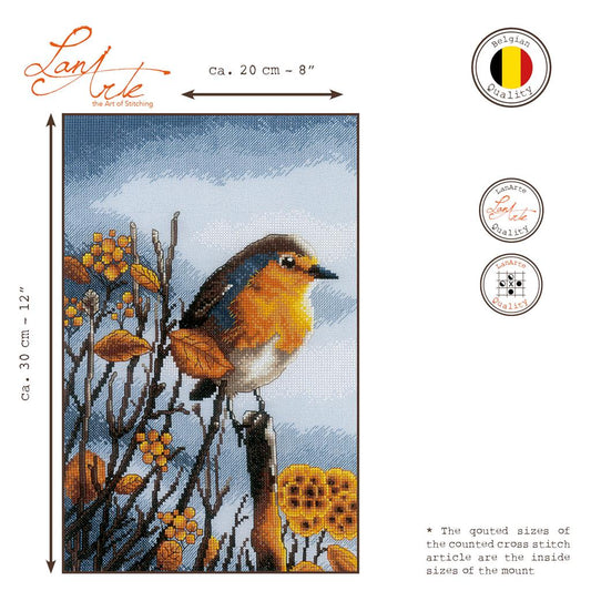 LanArte | Borduurpakket Op de uitkijk | 20 x 30 cm