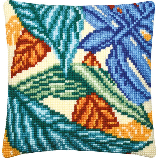 Vervaco | Kruissteekkussen kit Jungle | ca. 40 x 40 cm