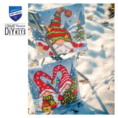 Vervaco | Kruissteekkussen kit Gnomeskoppel