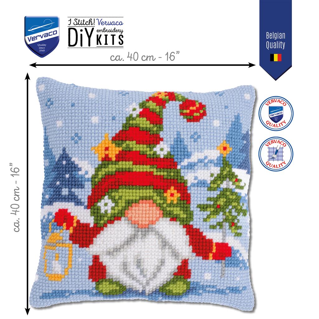 Vervaco | Kruissteekkussen kit Gnome alone