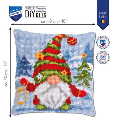 Vervaco | Kruissteekkussen kit Gnome alone
