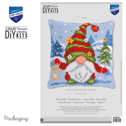 Vervaco | Kruissteekkussen kit Gnome alone