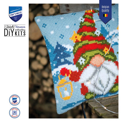 Vervaco | Kruissteekkussen kit Gnome alone