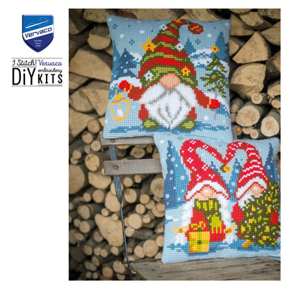 Vervaco | Kruissteekkussen kit Gnome alone