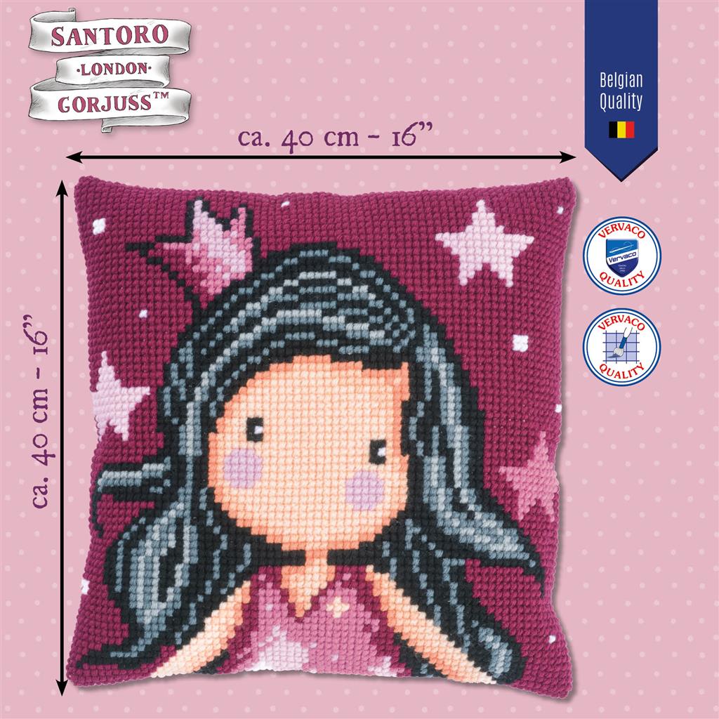 Vervaco | Kruissteekkussen kit Gorjuss Dreaming