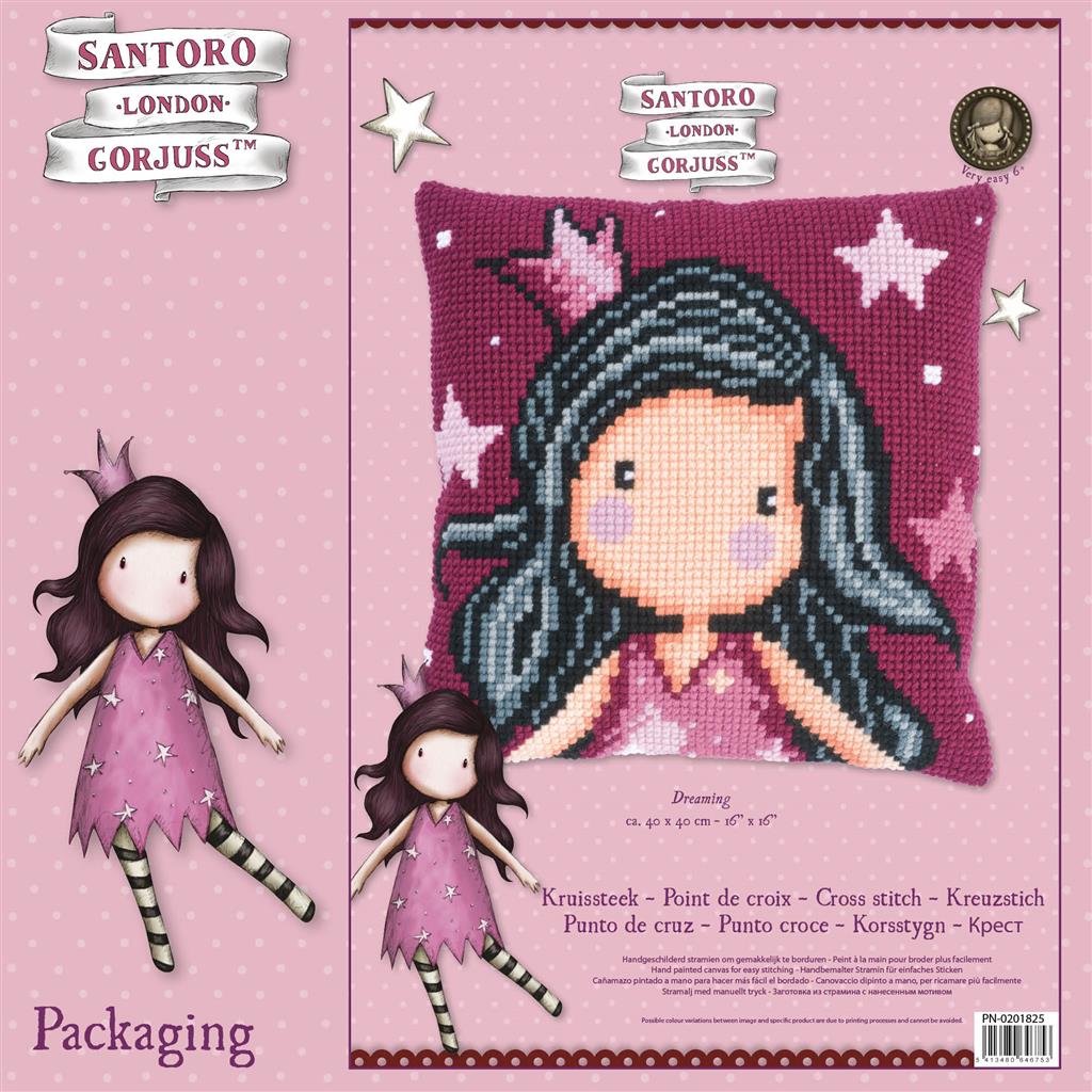 Vervaco | Kruissteekkussen kit Gorjuss Dreaming