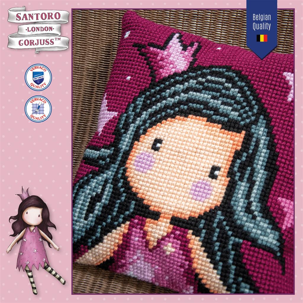 Vervaco | Kruissteekkussen kit Gorjuss Dreaming