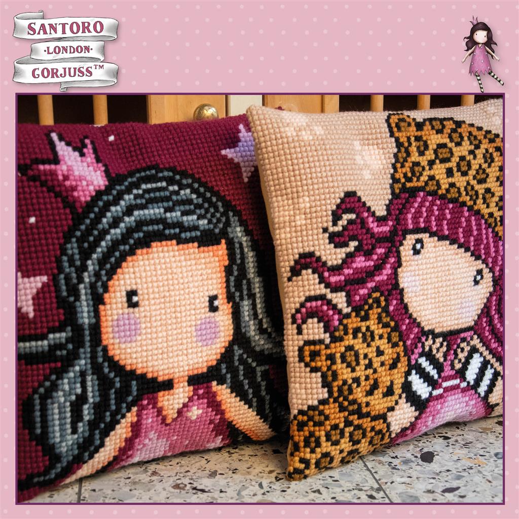 Vervaco | Kruissteekkussen kit Gorjuss Dreaming