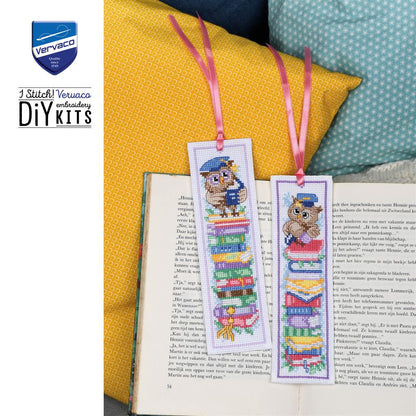 Vervaco | Bladwijzer kit Uilen set van 2 | ca. 6 x 20 cm