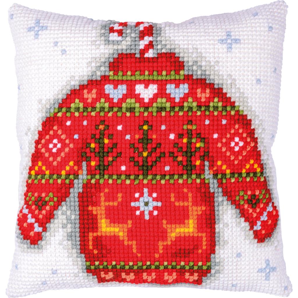 Vervaco | Kruissteekkussen kit Kersttrui