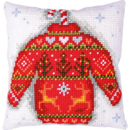Vervaco | Kruissteekkussen kit Kersttrui
