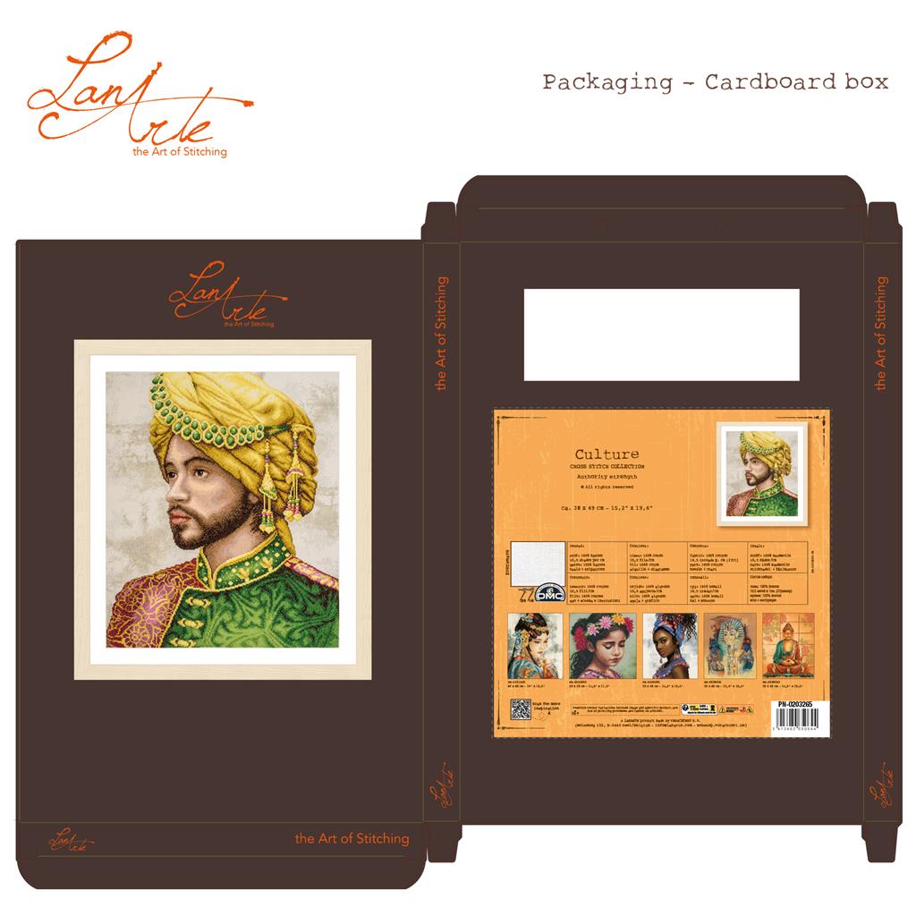 LanArte | Telpakket kit Authority strength | ca. 38 x 49 cm