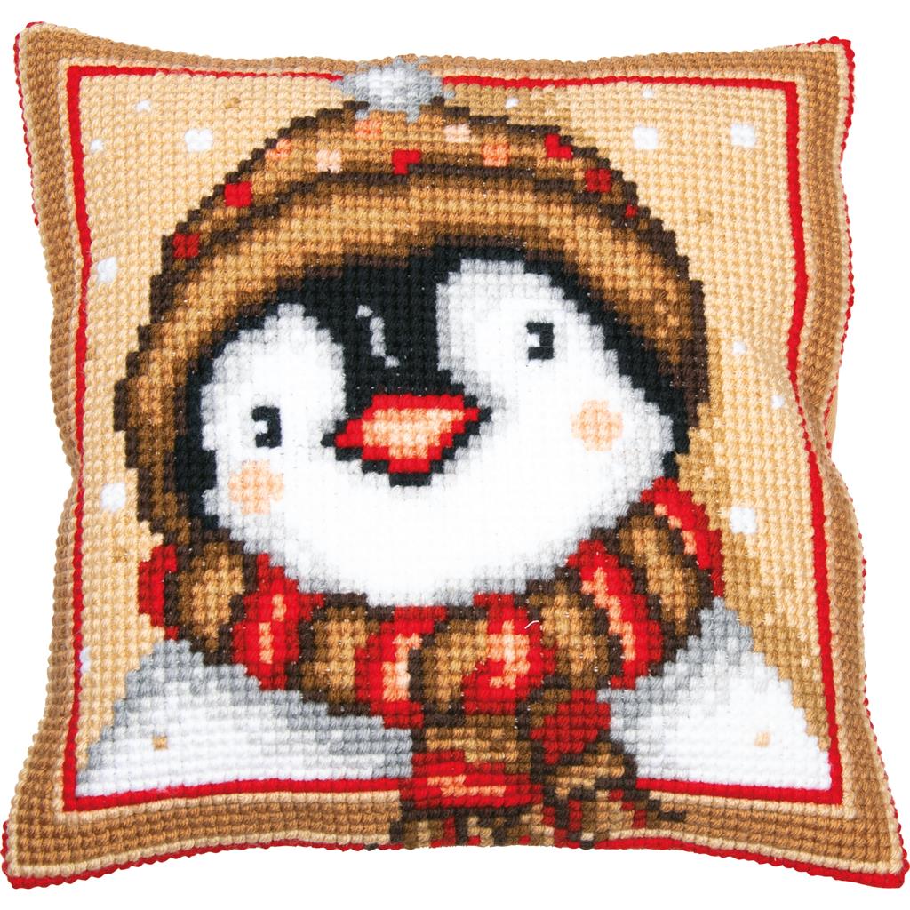 Vervaco | Kruissteekkussen kit Pinguin