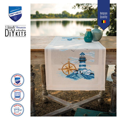 Vervaco | Loper kit Marine | ca. 40 x 100 cm