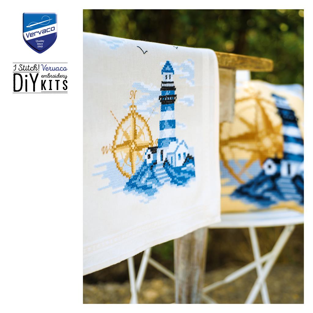Vervaco | Loper kit Marine | ca. 40 x 100 cm
