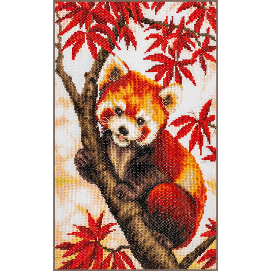 LanArte | Telpakket kit Snuggled in the Maple tree | ca. 23 x 34 cm