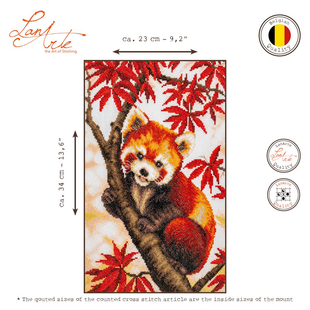 Lanarte | Telpakket kit Snuggled in the Maple tree | ca. 23 x 34 cm