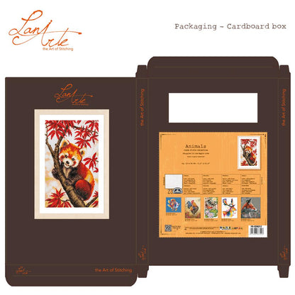 Lanarte | Telpakket kit Snuggled in the Maple tree | ca. 23 x 34 cm