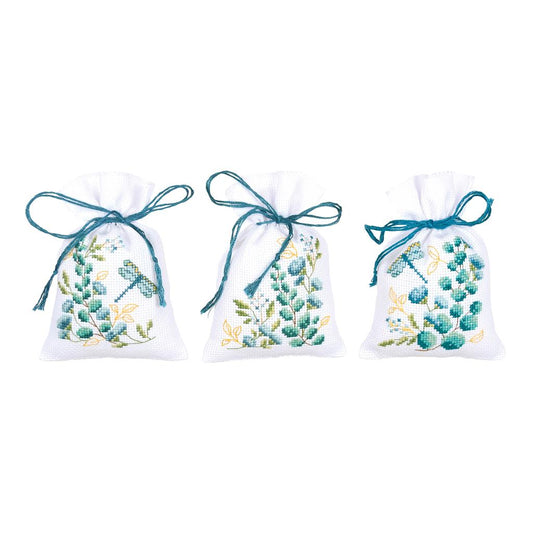 Vervaco | Kruidenzakje kit In de natuur set van 3 | ca. 8 x 12 cm