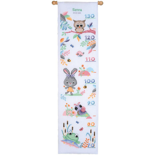 Vervaco | Telpakket kit Dieren in het bos | ca. 18 x 70 cm