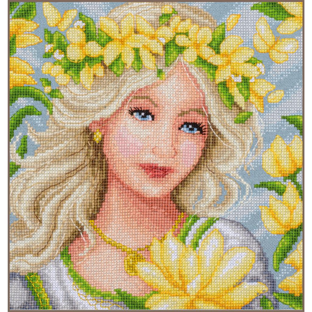 LanArte | Telpakket kit Blossom | ca. 18 x 18 cm