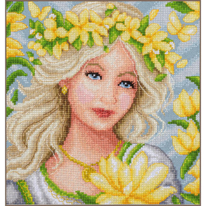LanArte | Telpakket kit Blossom | ca. 18 x 18 cm