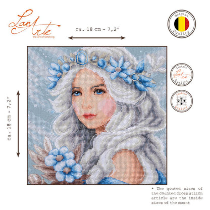 LanArte | Telpakket kit Frost | ca. 18 x 18 cm