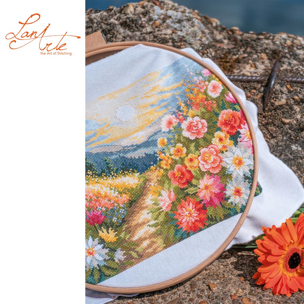LanArte | Telpakket kit A walk through colours | ca. 38 x 21 cm