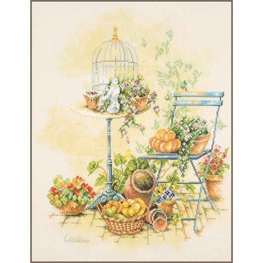 LanArte | Telpakket kit Free from the birdcage | ca. 37 x 43 cm