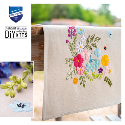 Vervaco | Loper kit Vrolijke lente | ca. 35 x 95 cm