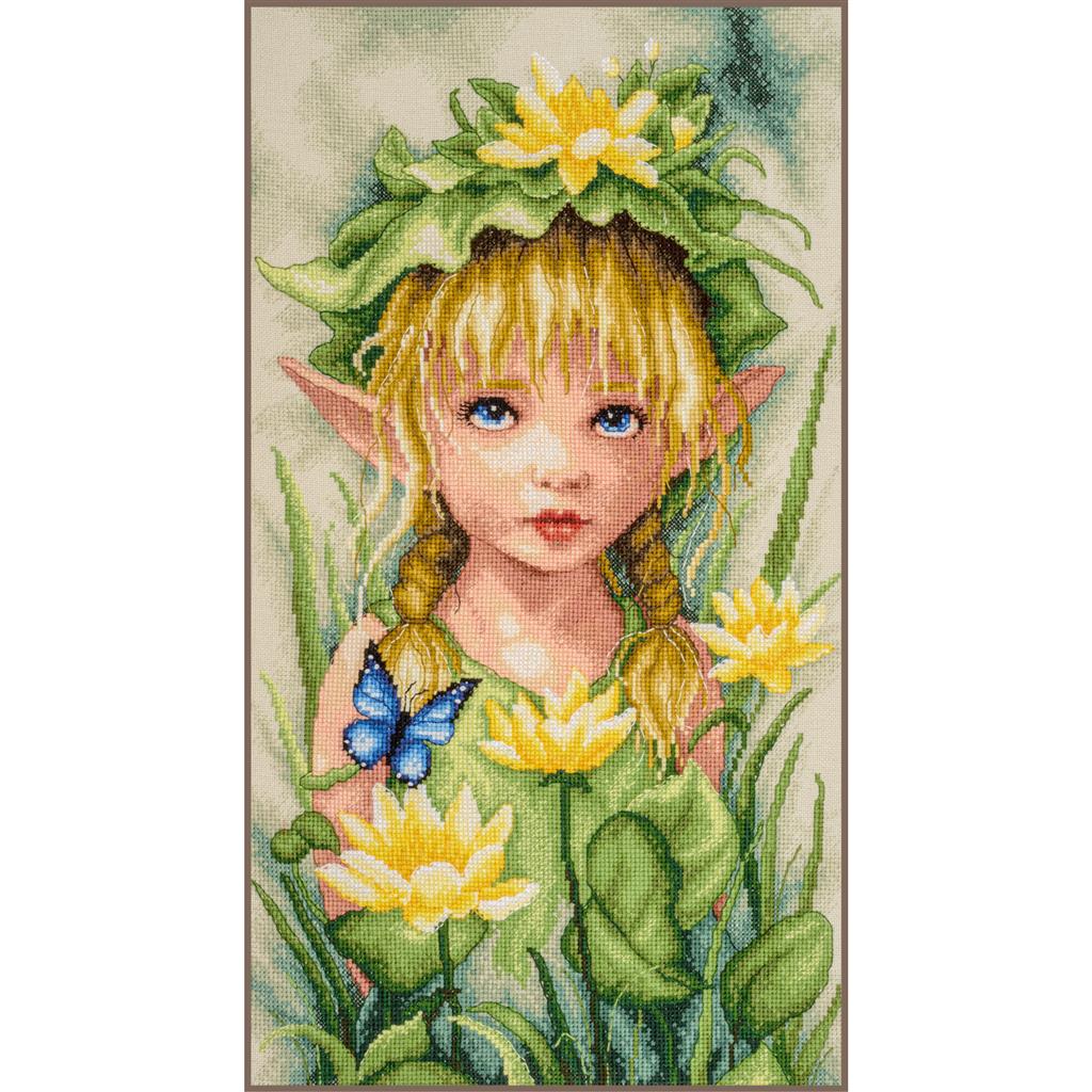 LanArte | Telpakket kit Lily crowned fairy | ca. 22 x 38 cm