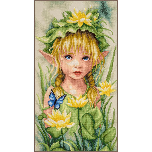 LanArte | Telpakket kit Lily crowned fairy | ca. 22 x 38 cm