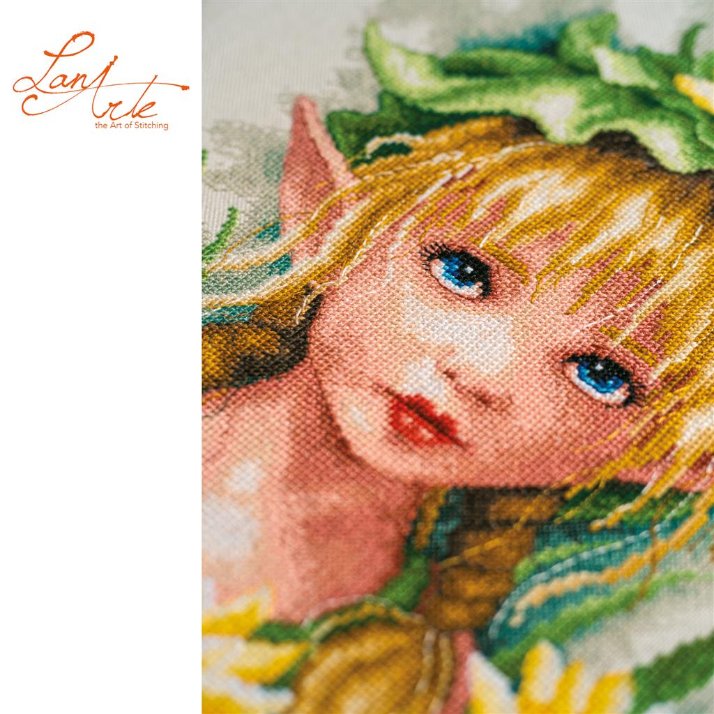 LanArte | Telpakket kit Lily crowned fairy | ca. 22 x 38 cm