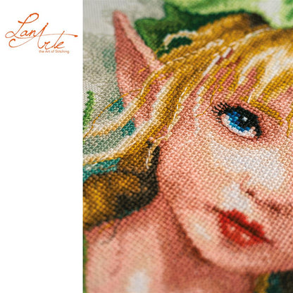 LanArte | Telpakket kit Lily crowned fairy | ca. 22 x 38 cm