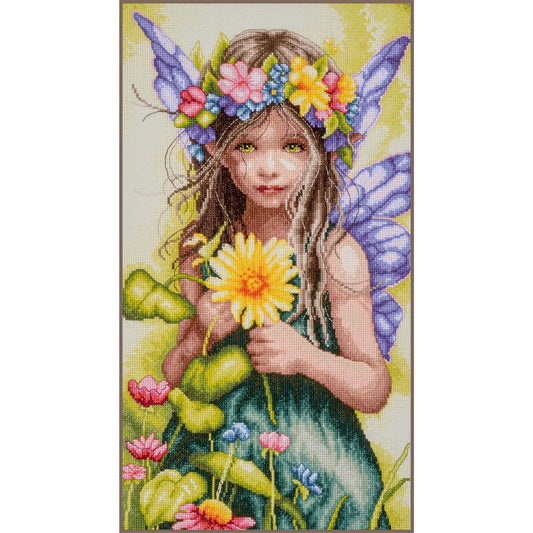 LanArte | Telpakket kit Flora's little guardian | ca. 22 x 38 cm