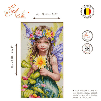 LanArte | Telpakket kit Flora's little guardian | ca. 22 x 38 cm