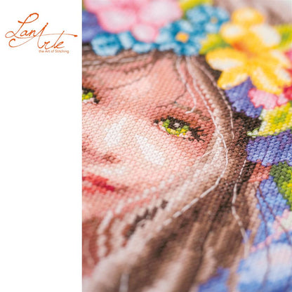 LanArte | Telpakket kit Flora's little guardian | ca. 22 x 38 cm