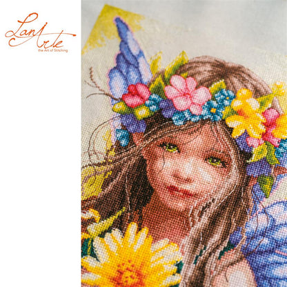 LanArte | Telpakket kit Flora's little guardian | ca. 22 x 38 cm