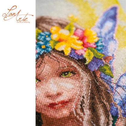 LanArte | Telpakket kit Flora's little guardian | ca. 22 x 38 cm