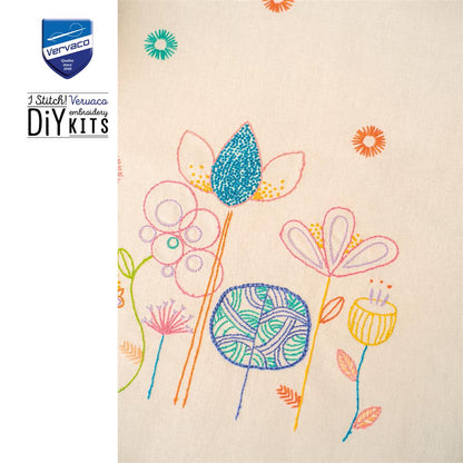 Vervaco | Loper kit Stylish Florals | ca. 35 x 95 cm