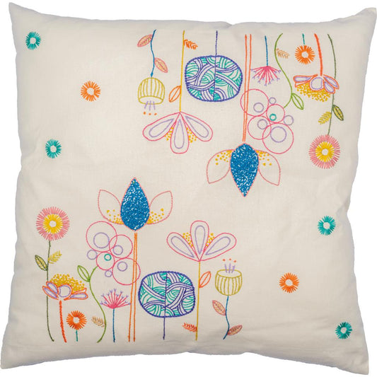 Vervaco | Kussen kit Stylish Florals | ca. 40 x 40 cm