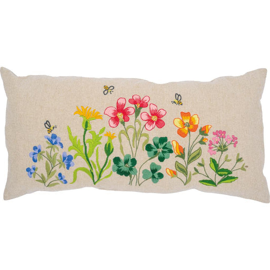 Vervaco | Kussen kit Meadow Flowers | ca. 50 x 25 cm