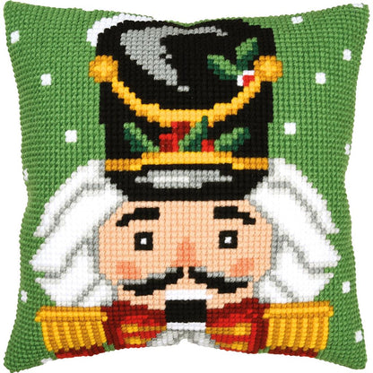 Vervaco | Kruissteekkussen kit Notenkraker | ca. 40 x 40 cm