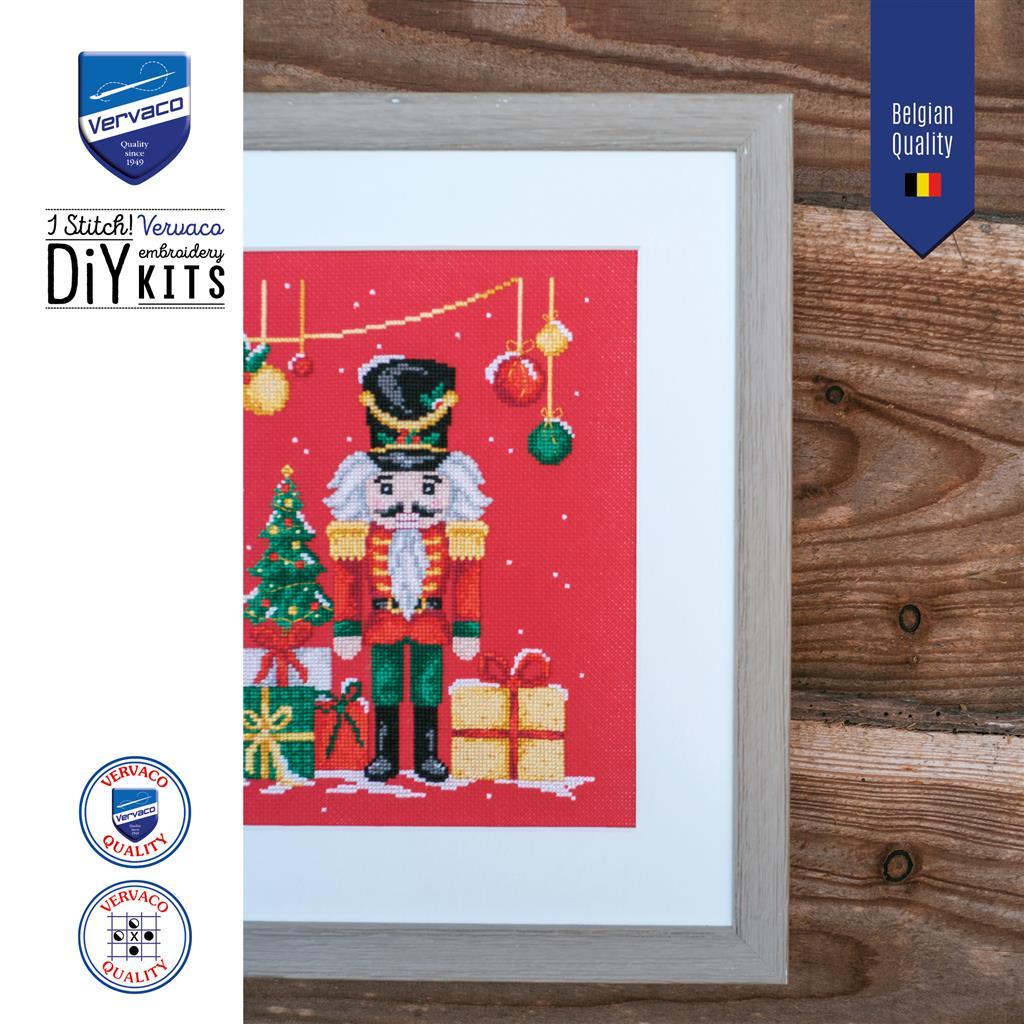 Vervaco | Telpakket kit Notenkraker | ca. 14 x 19 cm