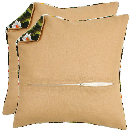 Vervaco | Kussenrug met rits - beige set van 2 | ca. 45 x 45 cm